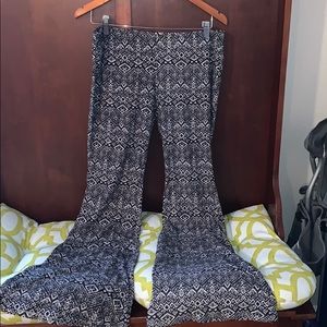 Patterned Wide Pants